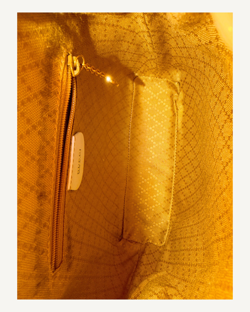 Gucci Vintage Patent Backpack in Cream