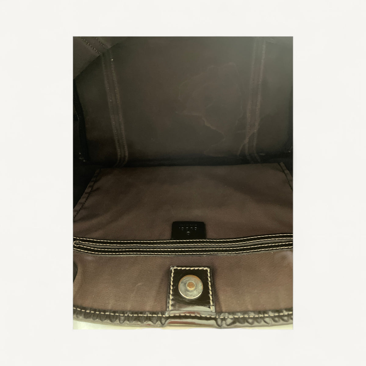 Gucci GG Canvas Tote in Dark Brown