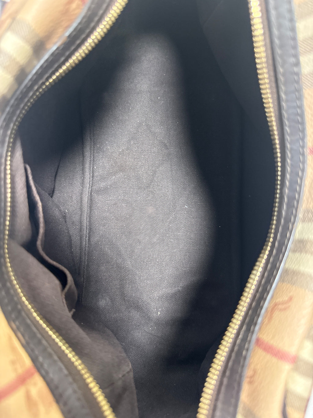Burberry Haymarket Check Studded Bag in Brown