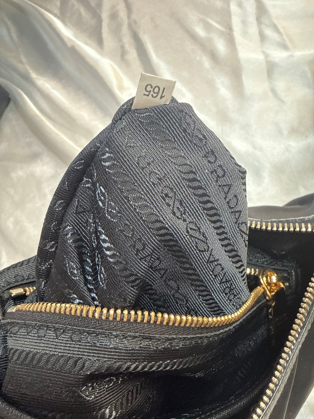 Prada Nylon Sling Crossbody Bag in Black