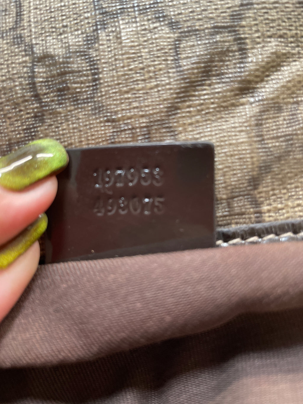 Gucci GG Canvas Tote in Dark Brown