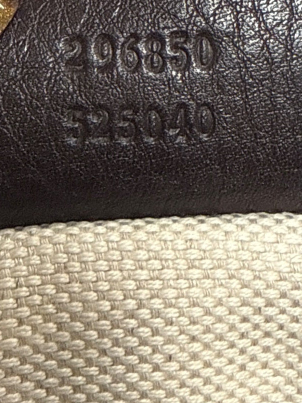 Gucci GG Canvas Tote in Dark Brown
