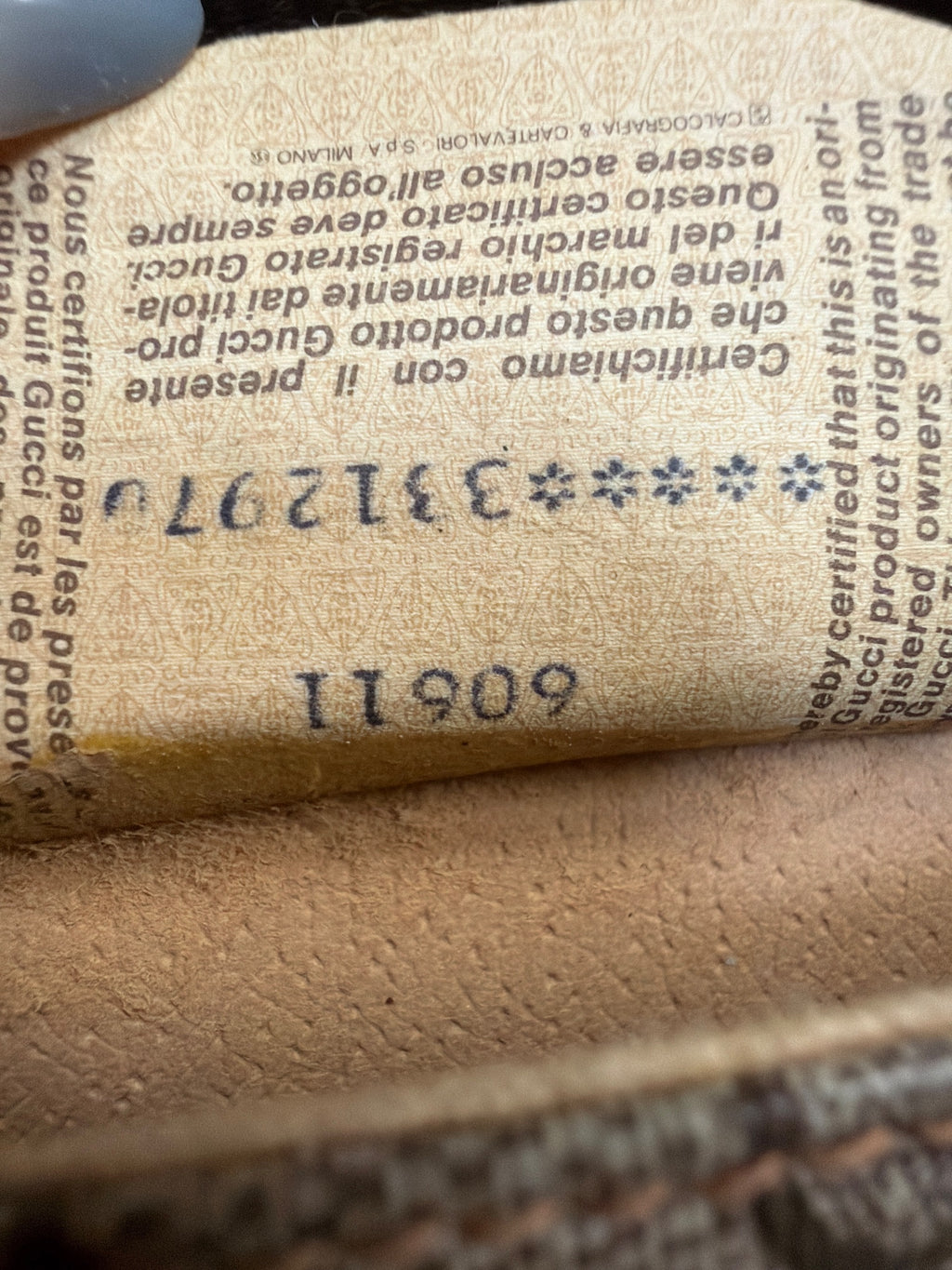 Gucci Vintage GG Canvas Clutch in Brown