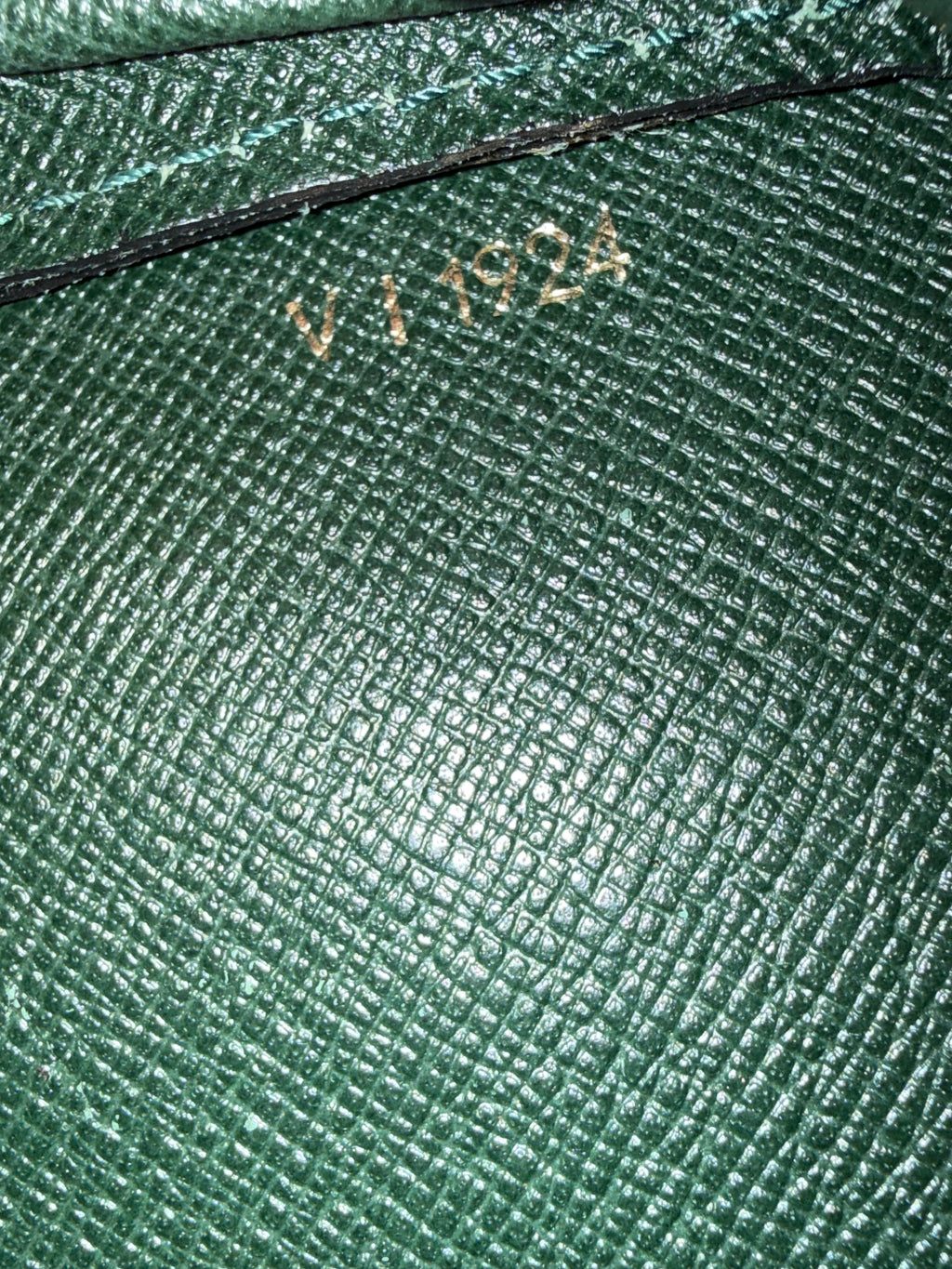 Louis Vuitton Taiga Clutch in Green