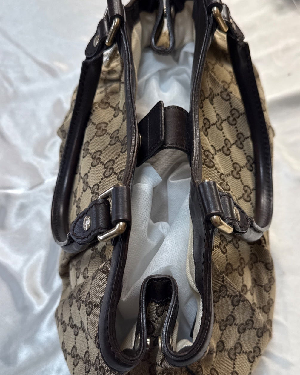 Gucci Sukey Monogram Canvas Tote Mm in Brown