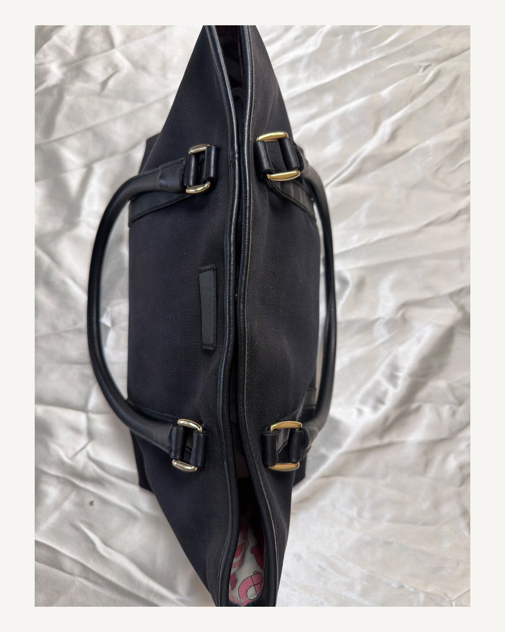 Gucci Black Canvas Shoulder in Black