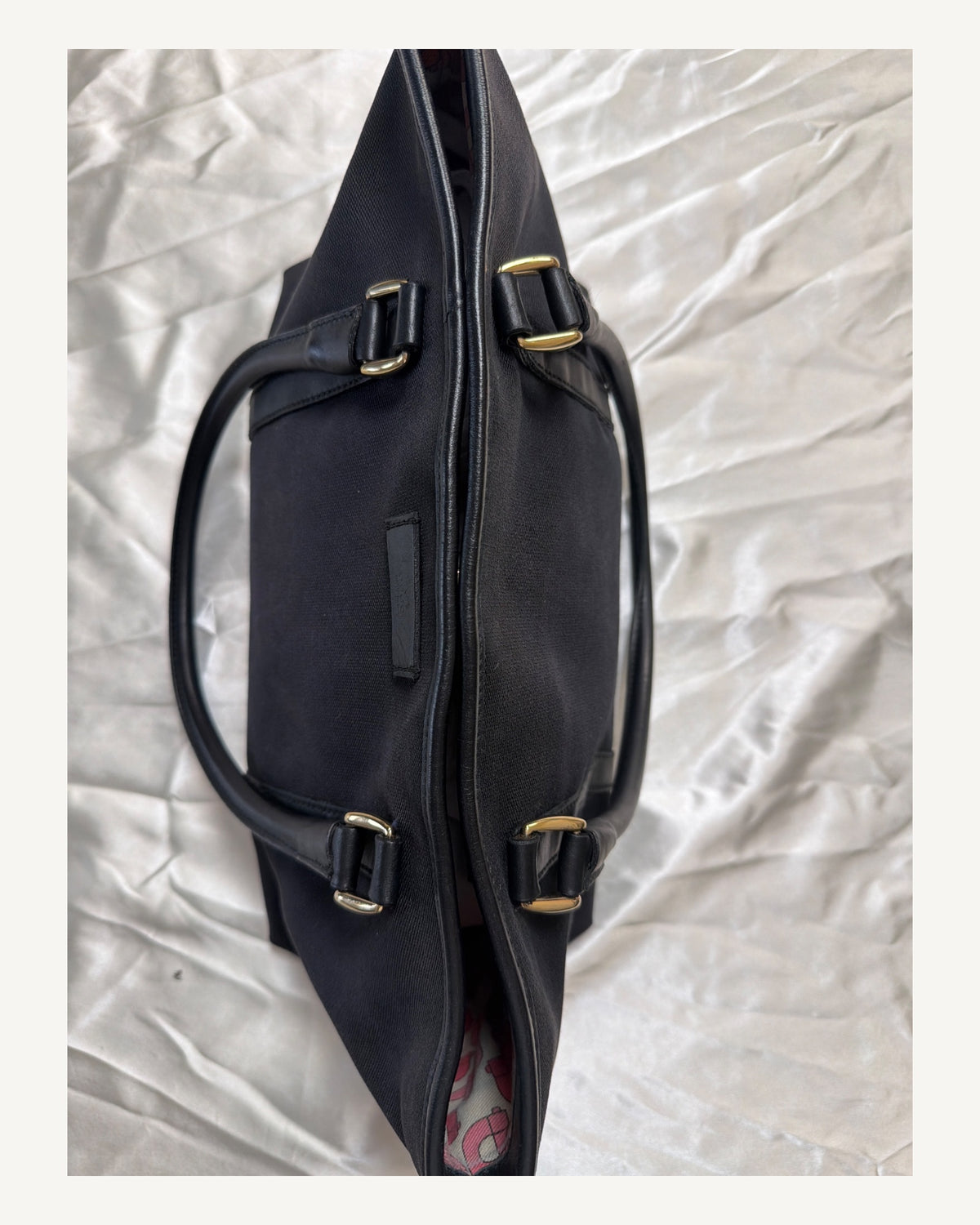 Gucci Black Canvas Shoulder in Black