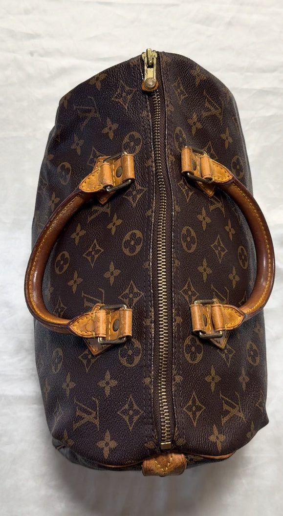 Louis Vuitton Monogram Canvas Speedy 25 Handbag in Brown