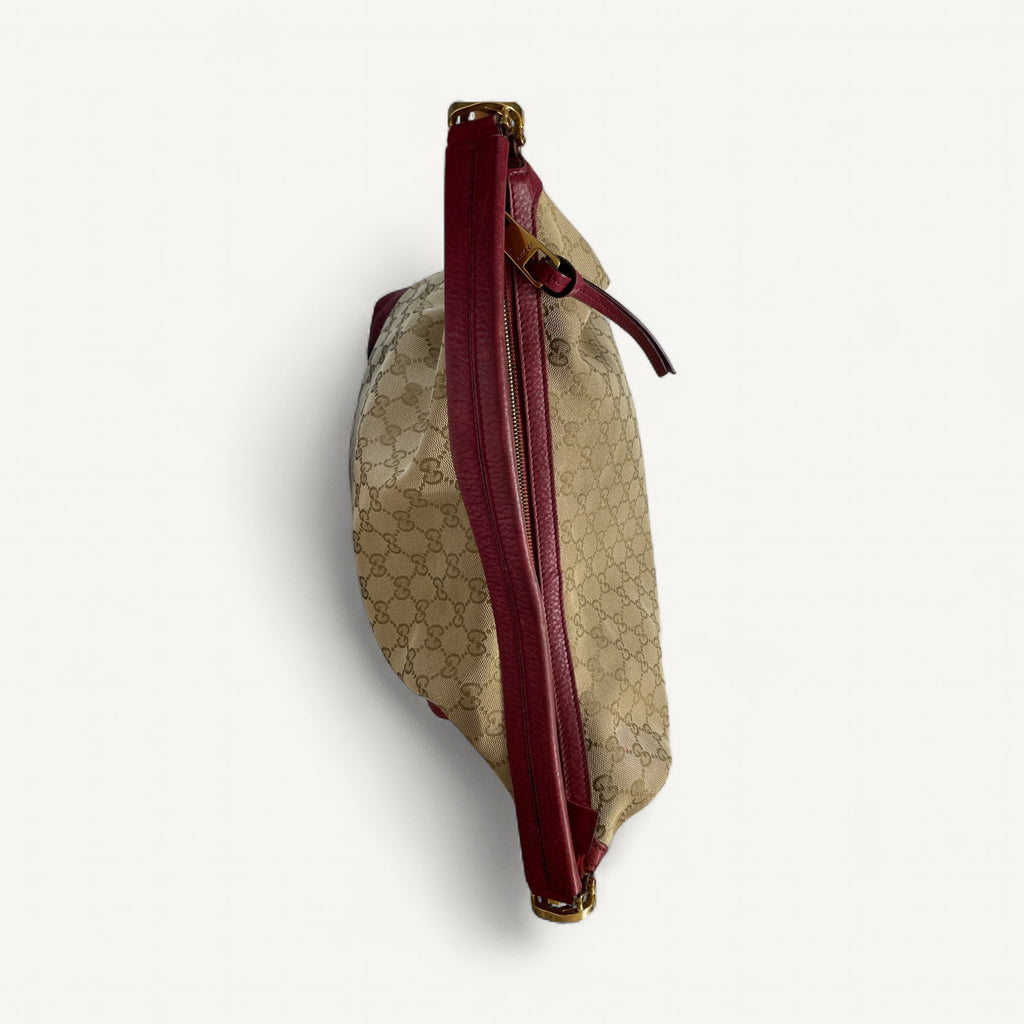 Gucci Canvas Miss GG Crossbody Sling Bag in Red