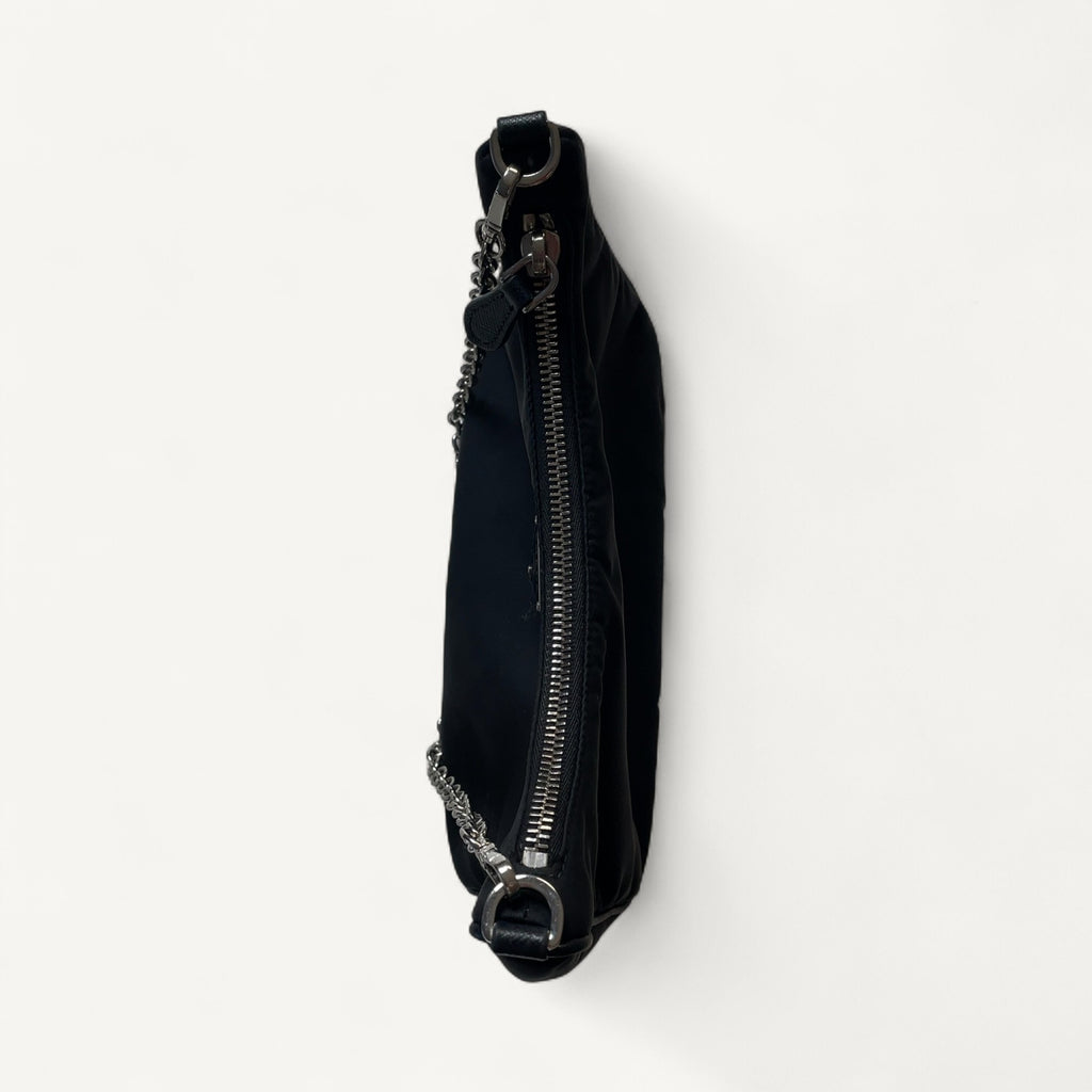 Prada Nylon Tessuto Crossbody Bag in Black