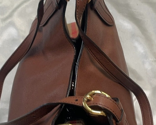 Burberry House Check Tote in Brown