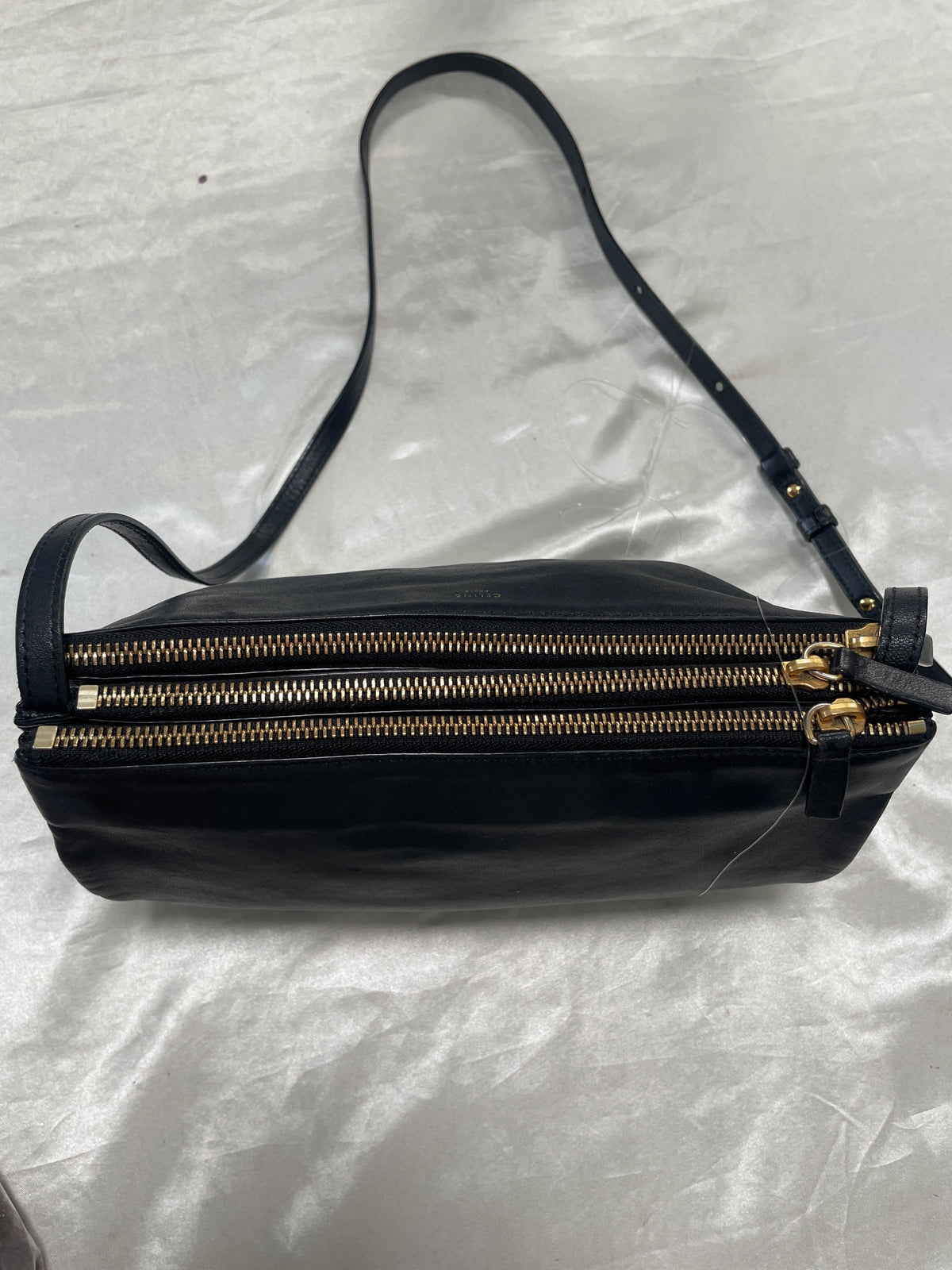 Celine Trio Crossbody Bag in Black