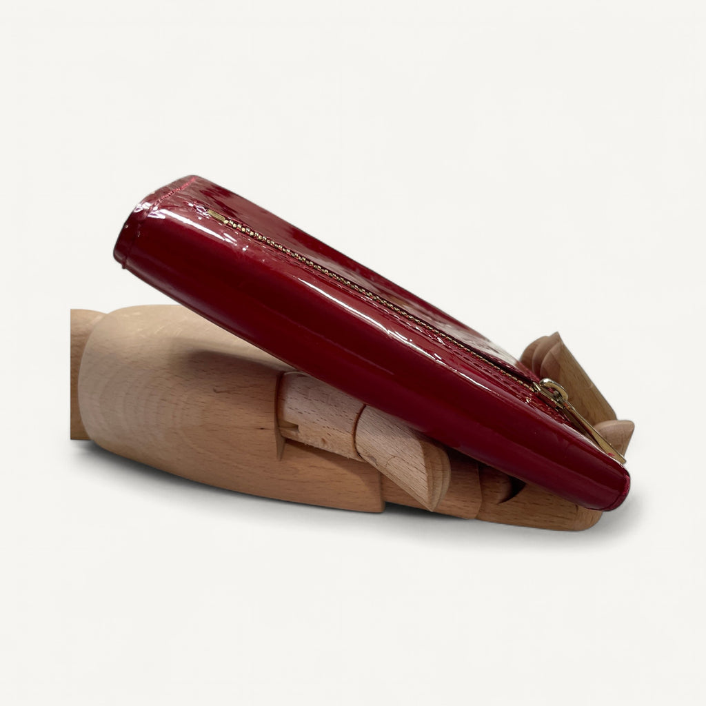 Louis Vuitton Monogram Vernis Wallet in Red