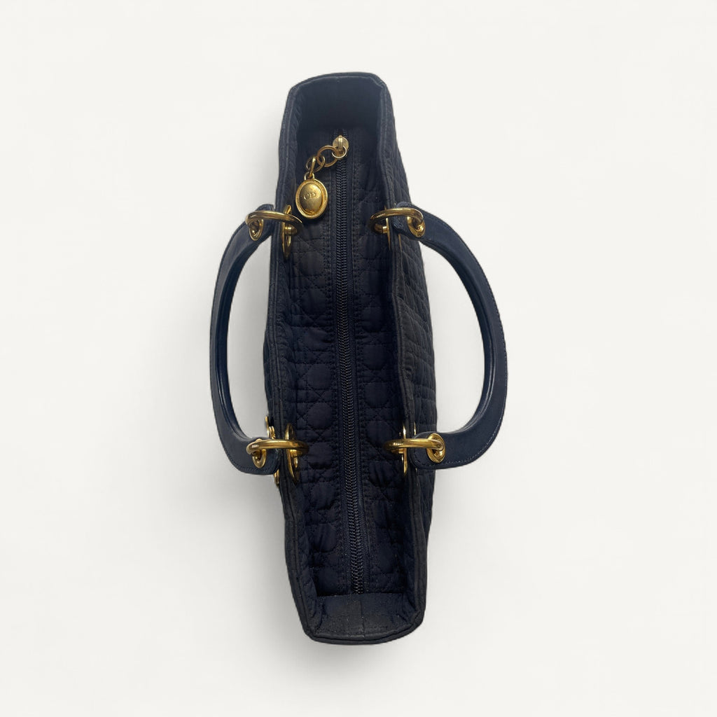 Christian Dior Cannage Lady Dior Top Handle