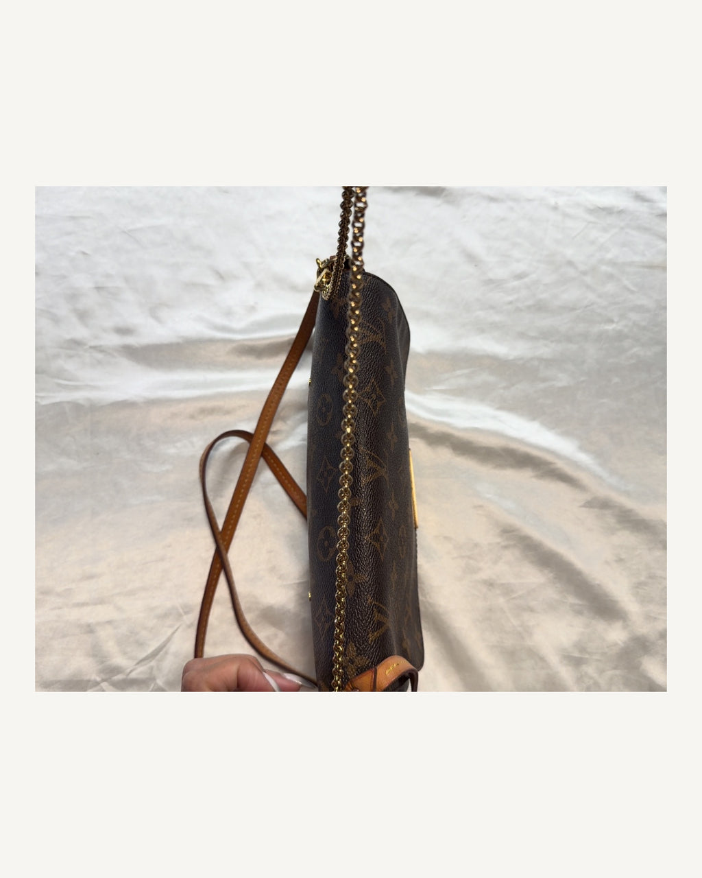 Louis Vuitton Monogram Canvas Flap Crossbody in Brown